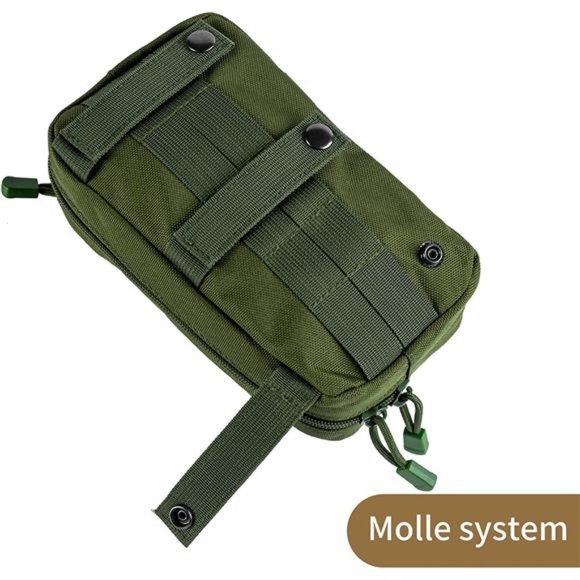 Molle Admin Pouch, EDC Utility Tool Pouch with 1*Tactical Gear Clip and 1*Patch - Picture 2 of 7